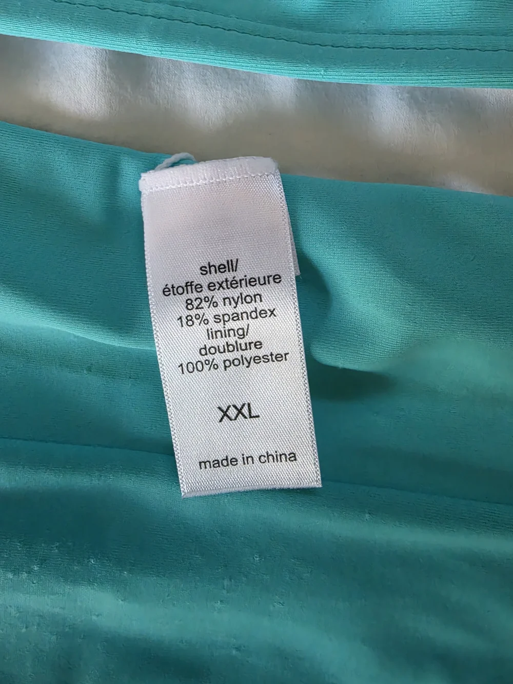Maurices Turquoise two-piece bikini set XXL Sports-bra style crop top